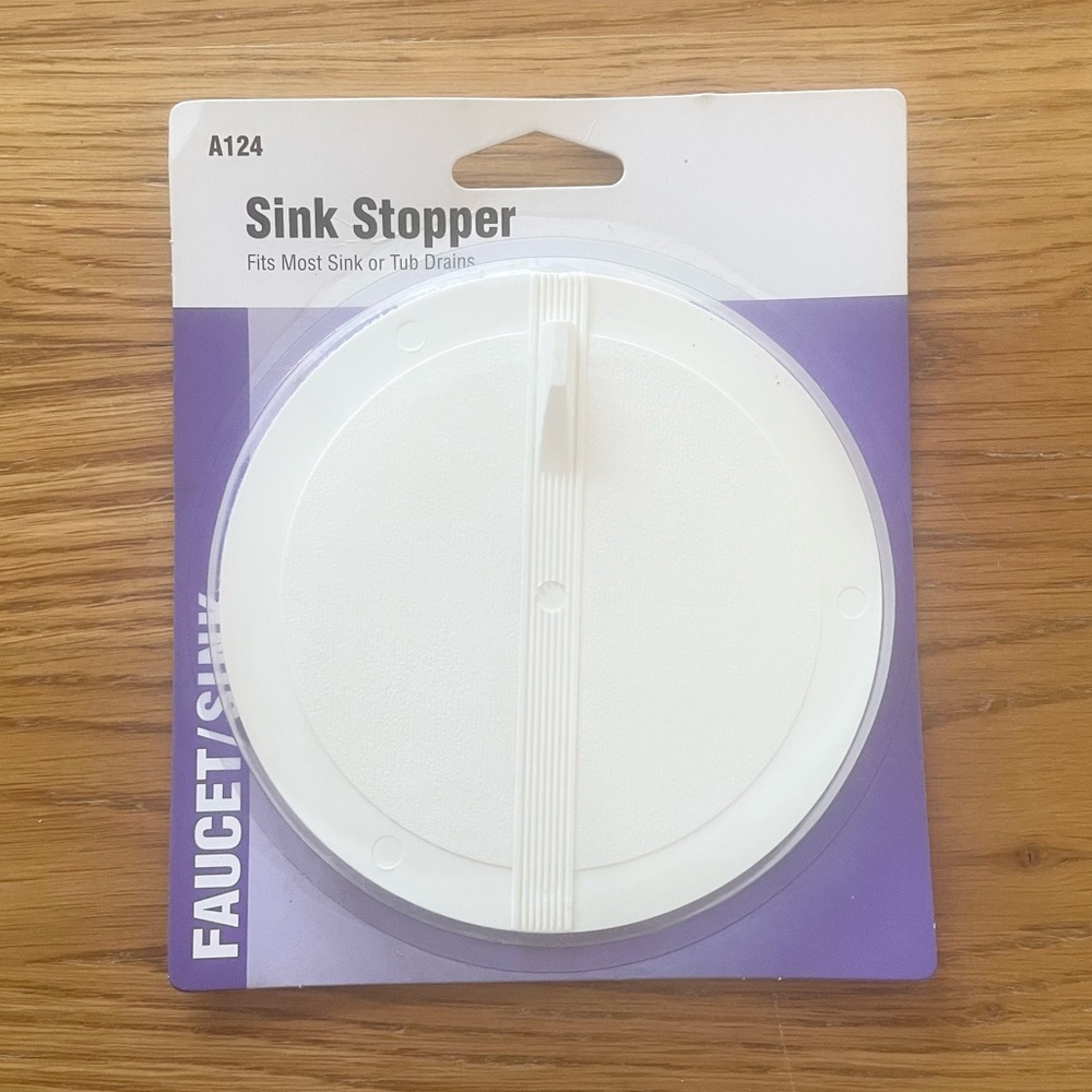 NWT Sink Stopper 4 7/8” Fits Most Sink or Tub Drains, A124
